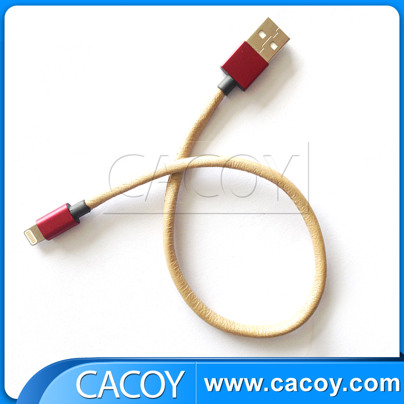 leather cable with aluminum casing